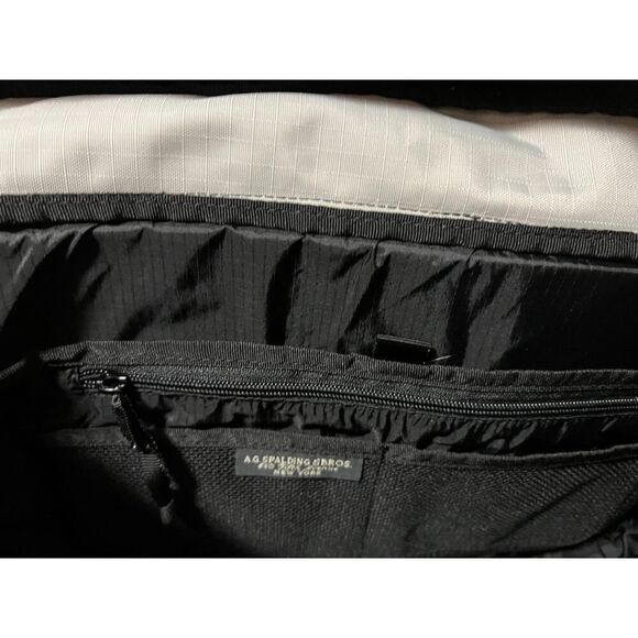 A.G. Spalding & Bros Laptop Bag Crossbody & Handle Briefcase Gray Nylon Travel - Picture 7 of 10